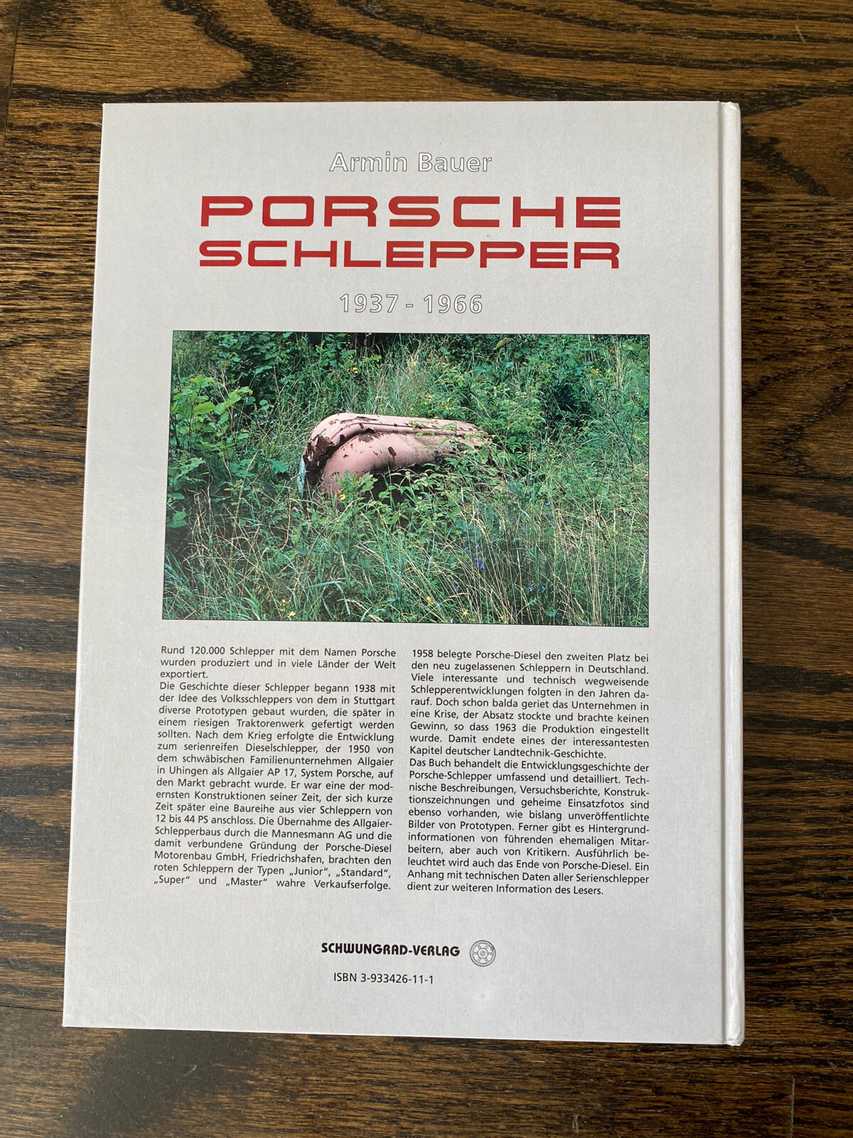 Vintage 2003 Porsche Schlepper 1937-1966 Schwungrad-Verlag – Armin Bauer