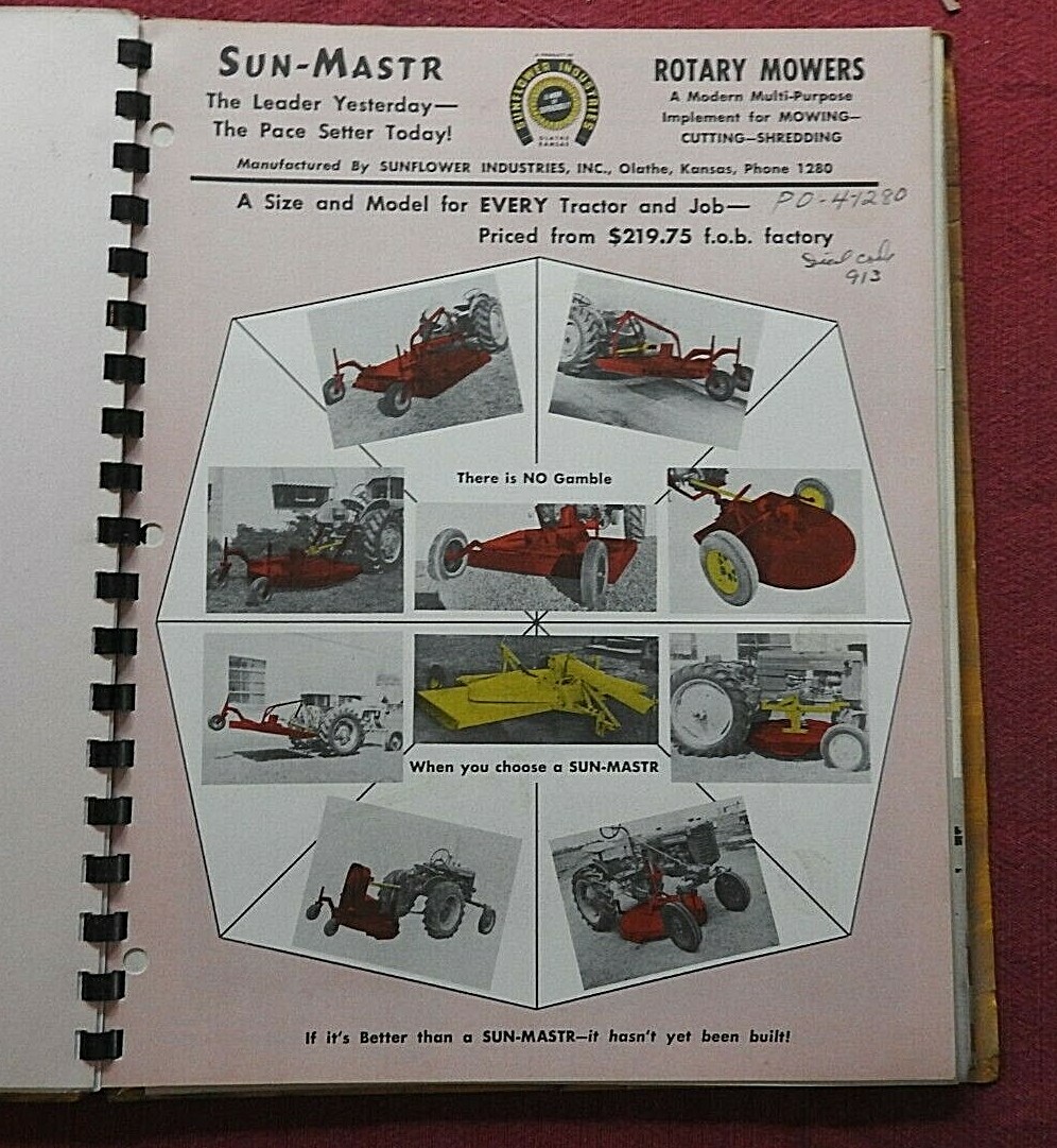 1958 Price Brothers Equipment Catalog Witchita KS Kansas Garber Davis Columbian