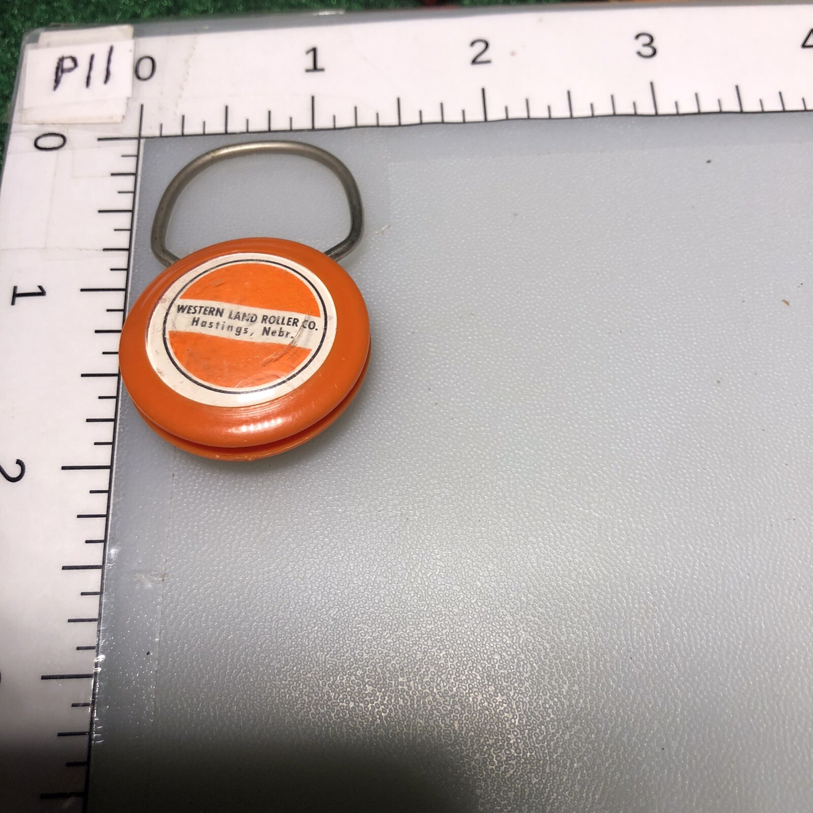 Hastings Nebraska Western Land Roller Co Bearcat Ag Farming Vintage Keychain