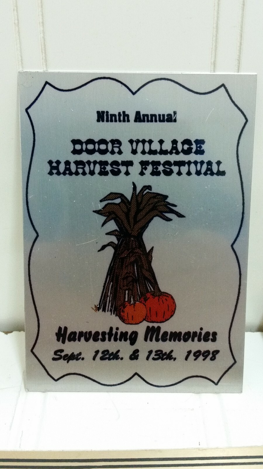 Show EXHIBITOR PLAQUE Lot Steam Gas Harvest Fest Car Tractor Power Indiana