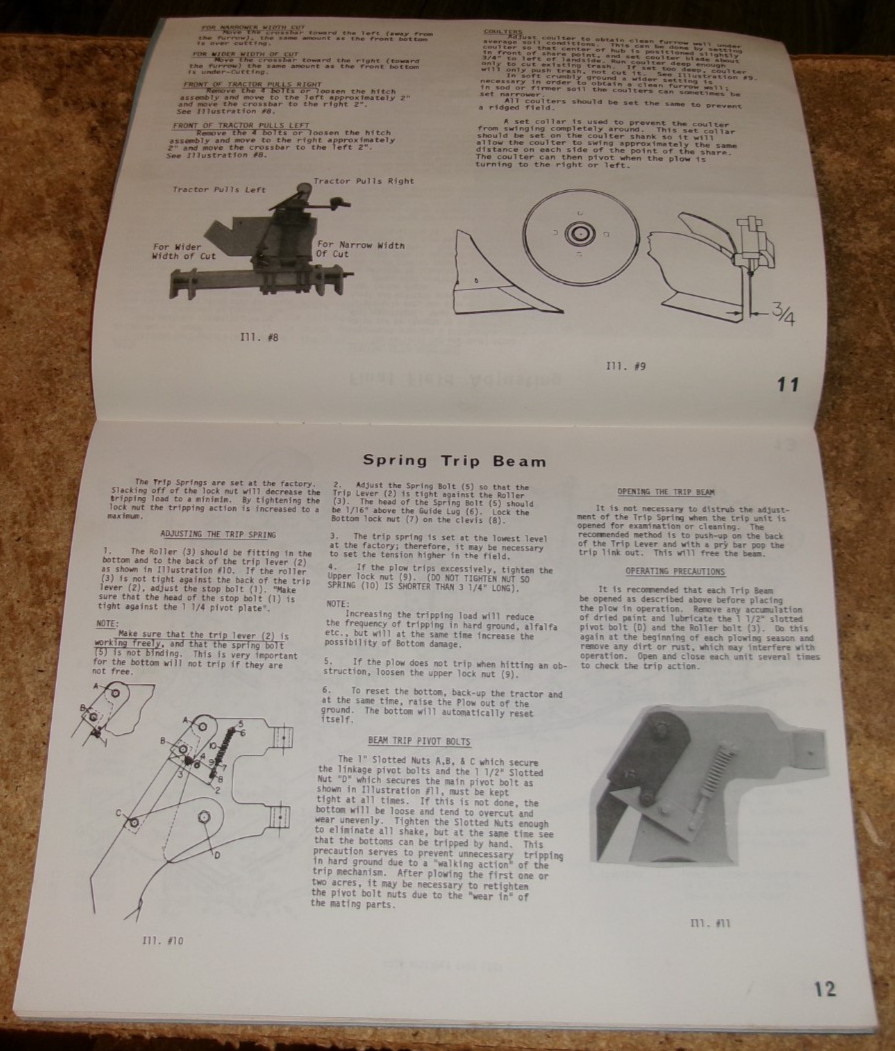 1970&rsquo;s DMI hydra wide plow owners/parts manual good used