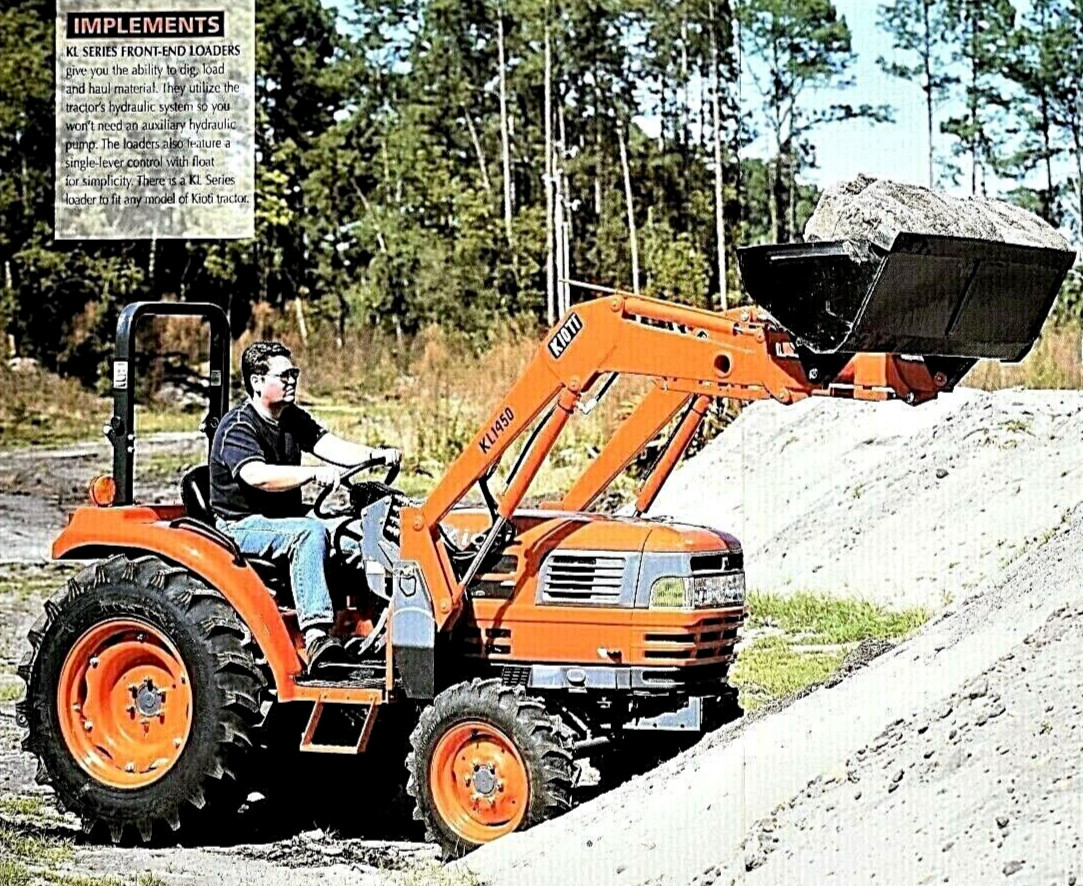 ORIGINAL 2008 KIOTI DK SERIES TRACTOR SALES BROCHURE ~ 22 PAGES ~ 8.5&Prime; x 11&Prime;