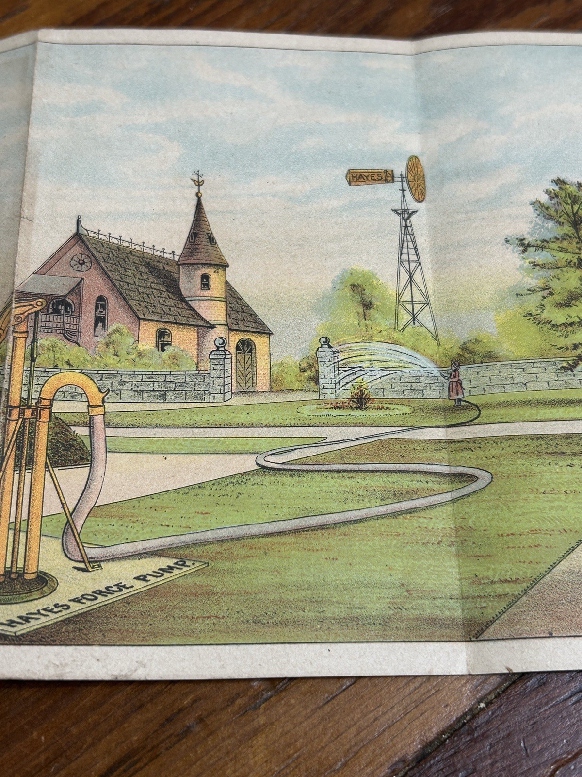 Kansas City Missouri E.K. Hayes Promotional Foldout Ad Pumps An Windmills