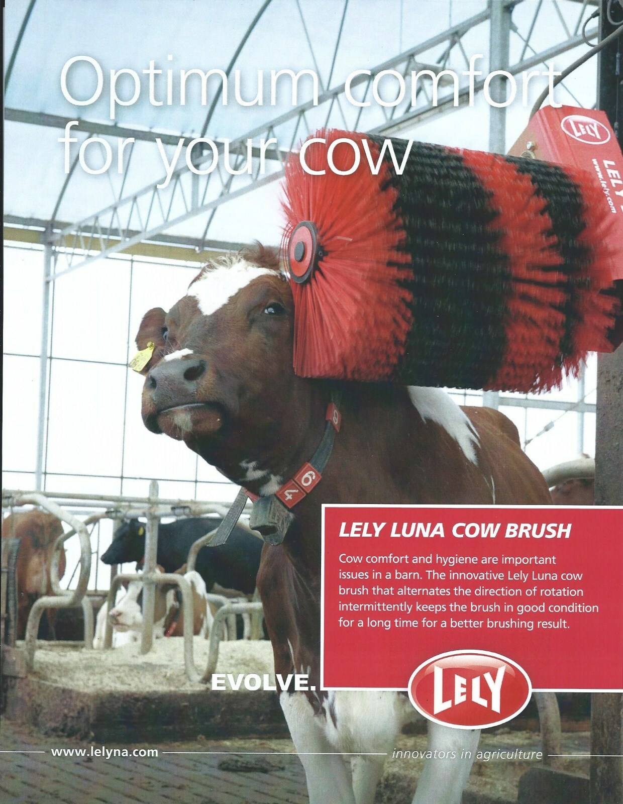 Farm Ad Brochure – Lely – Cow Brush Heat Rumination Tag – c2015 2 items (F6830)