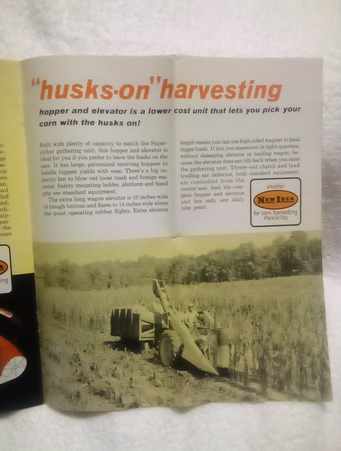 New Idea Mounted Corn Pickers Vintage 1964 Farm Advertising Sales Brochure