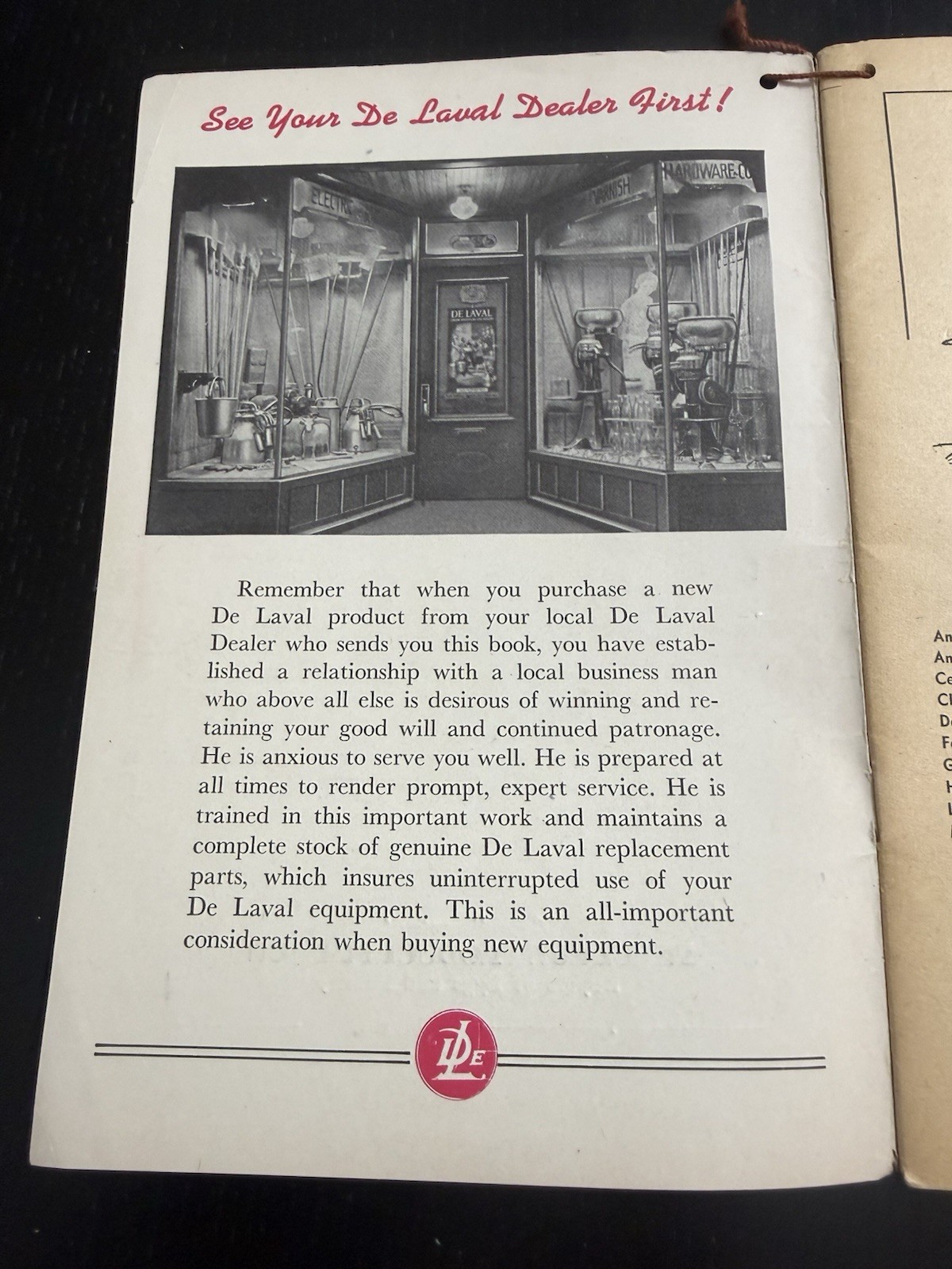 De Laval Handy Reference Yearbook 1948 Bergeron Product Station Charlotte MI