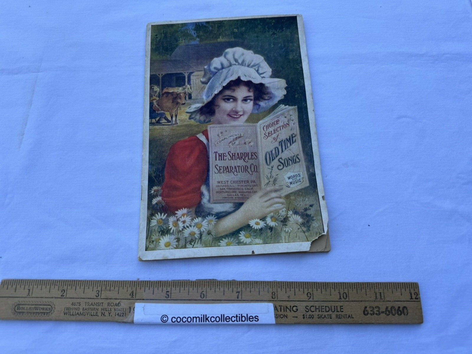 1900&rsquo;s Advertising Old Time Songs Booklet Sharples Separator Co West Chester PA