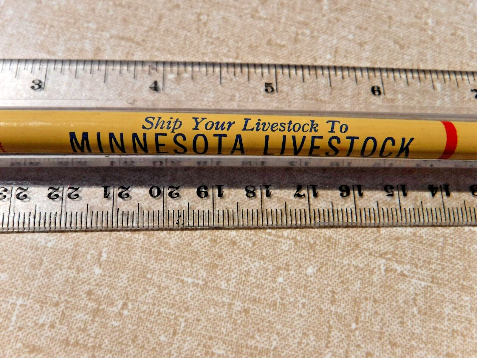 VTG~MINNESOTA LIVESTOCK COMMISION~Advertising Wooden Pencil South St Paul, MN
