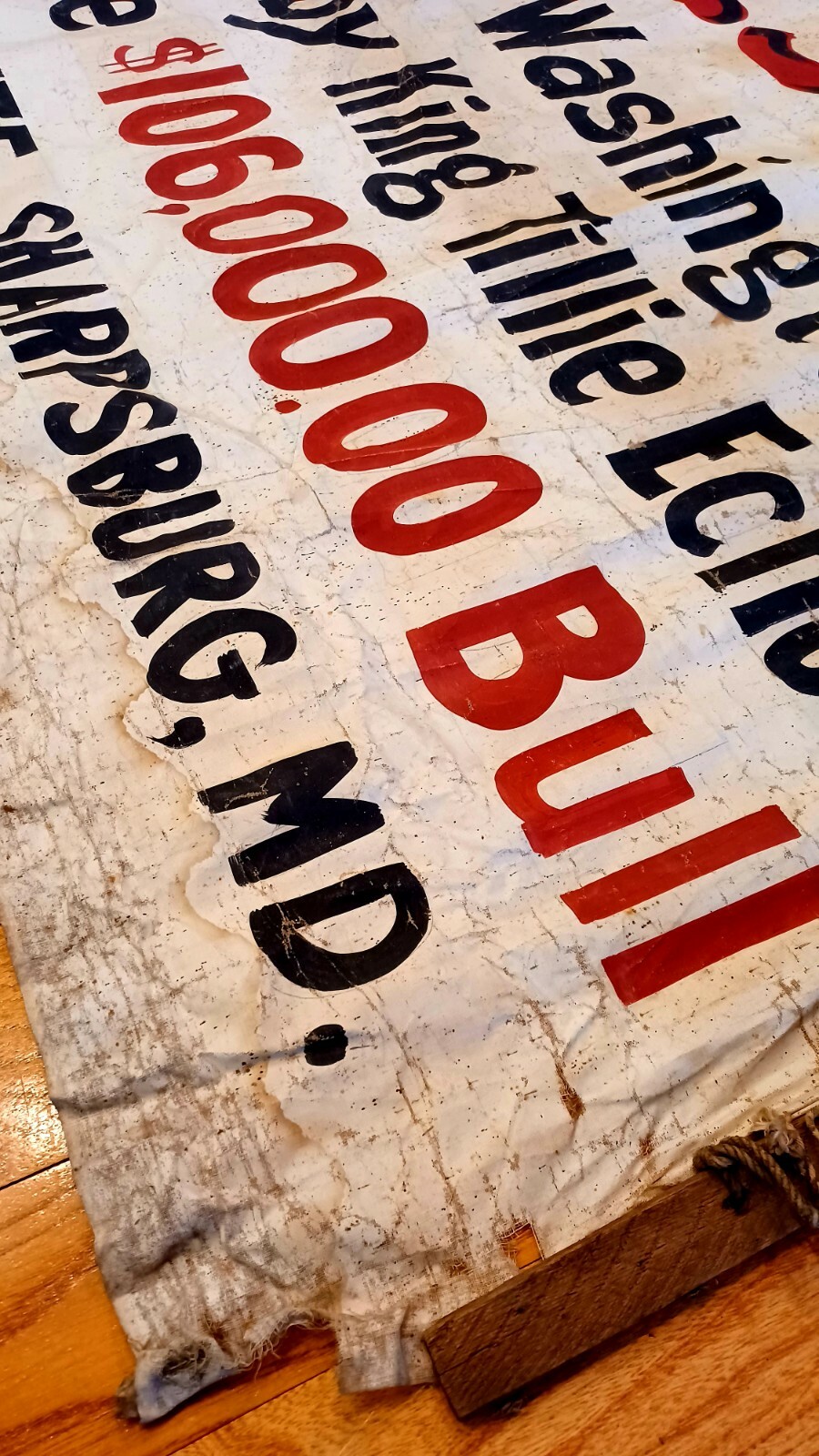 1920&rsquo;s HISTORIC HOLSTEIN FRESIAN ADVERTISING FARM BANNER SIGN KING SYLVIA BULL