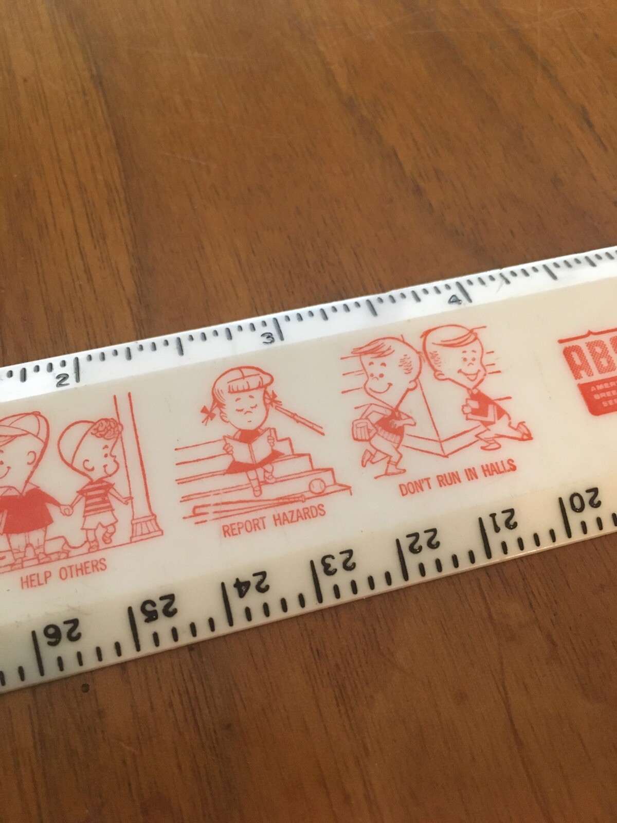 Vintage ABS american Breeders Service Ruler Rules Office Supply