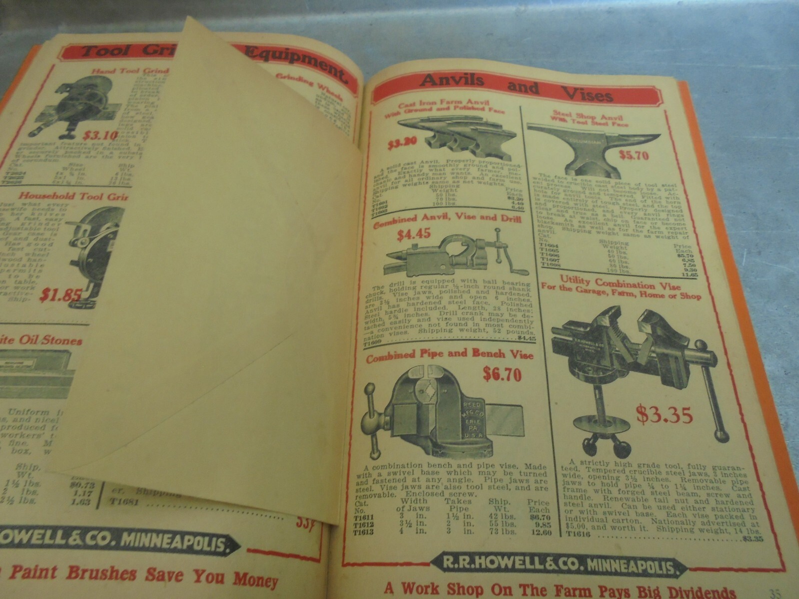 Vintage 1925 R. R. Howell & Co. Thresher Supplies and Specialties Catalog
