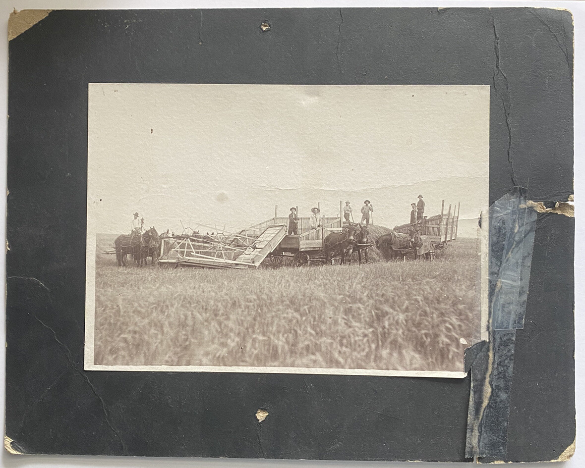 Vintage 5×7 Cabinet Photo ~Antique Farm Machinery, Agriculture Americana