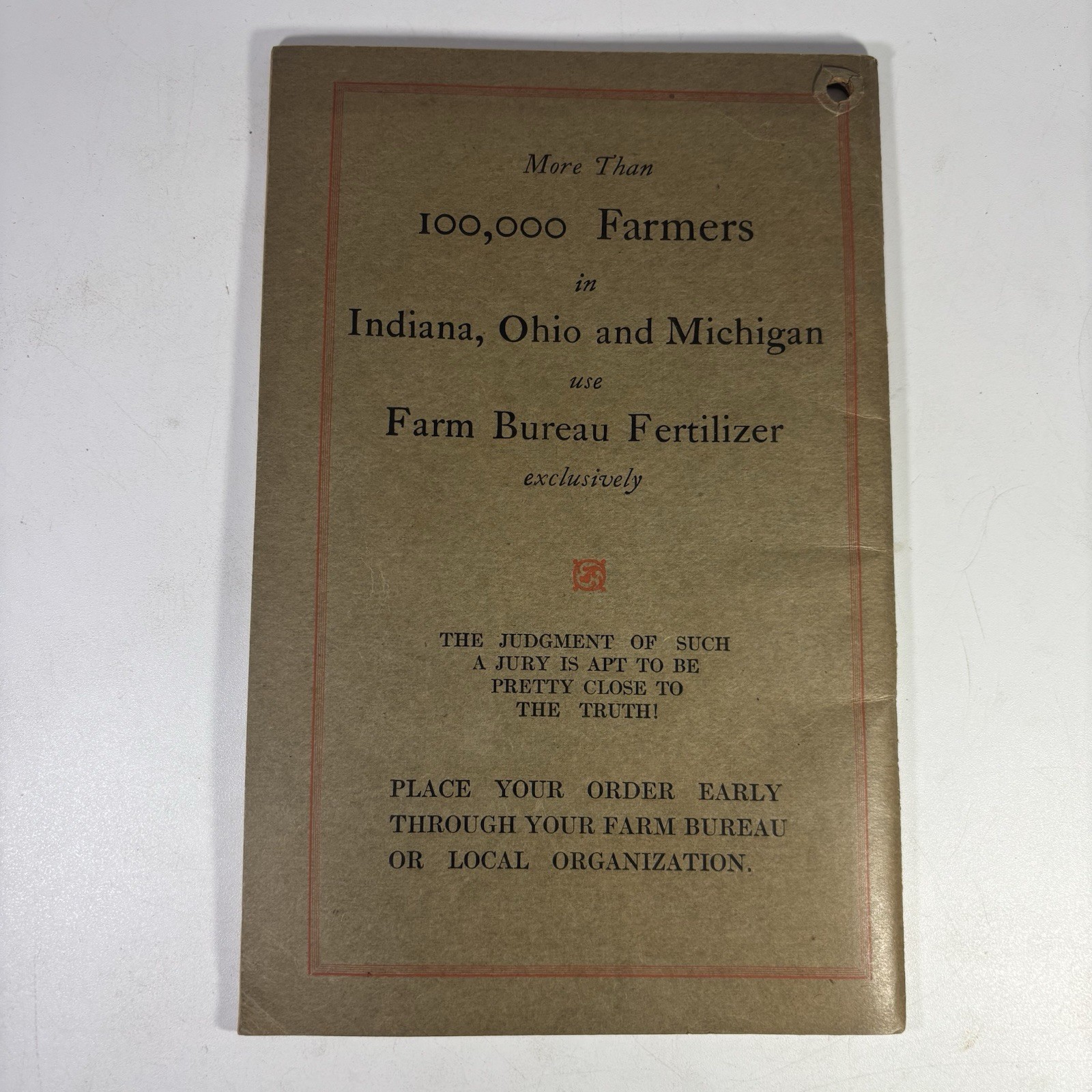 1927 Farm Record Book – Ohio Farm Bureau / Tennessee Copper
