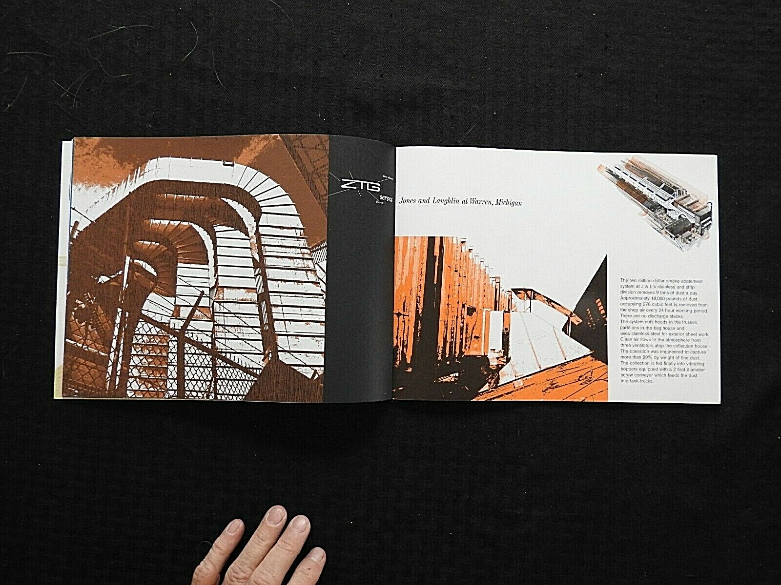 c1970 ZTG HANS J. ZACH TERRE HAUTE GROUP SHEET METAL FABRICATION BROCHURE MINTY