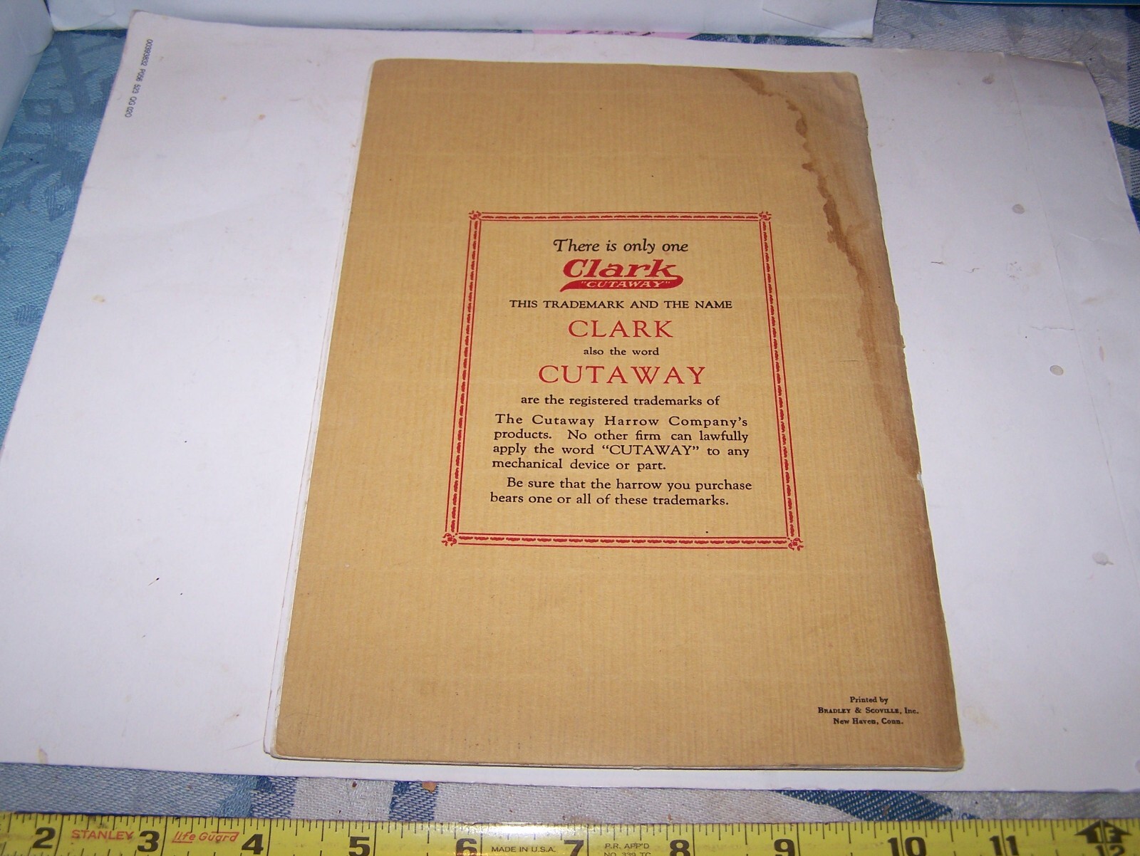 CLARK CUTAWAY Farm Implement Sales Catalog Horse Drawn Tractor Sulky Disc Harrow