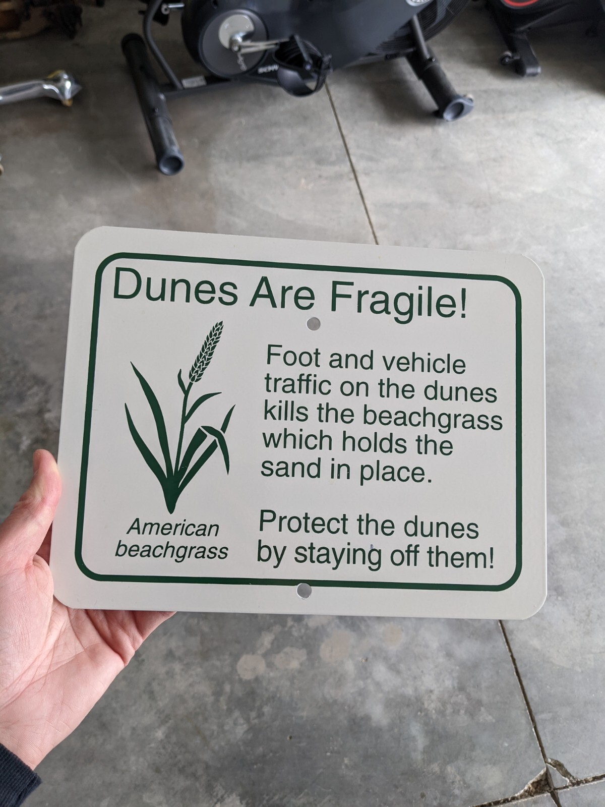 Rare Vintage Dunes Are Fragile Protect The Dunes Porcelain/Enamel Sign