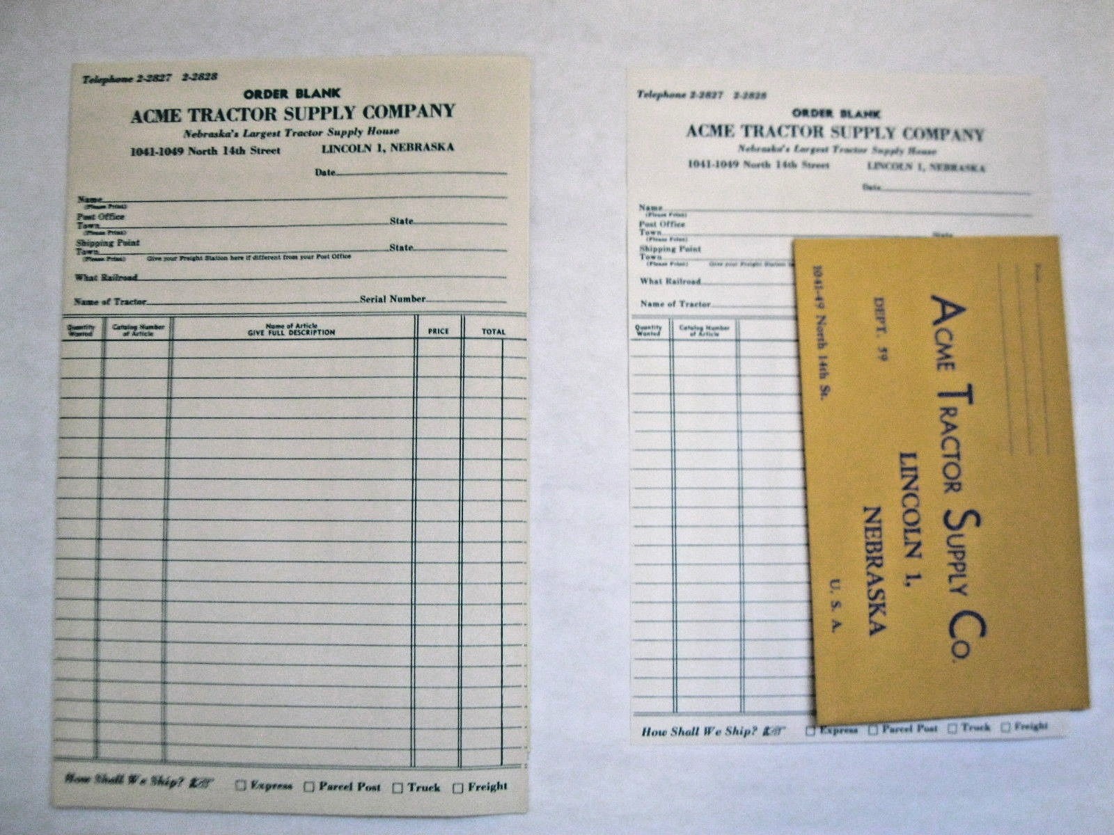 ACME TRACTOR PARTS REDBOOK CATALOG 1967