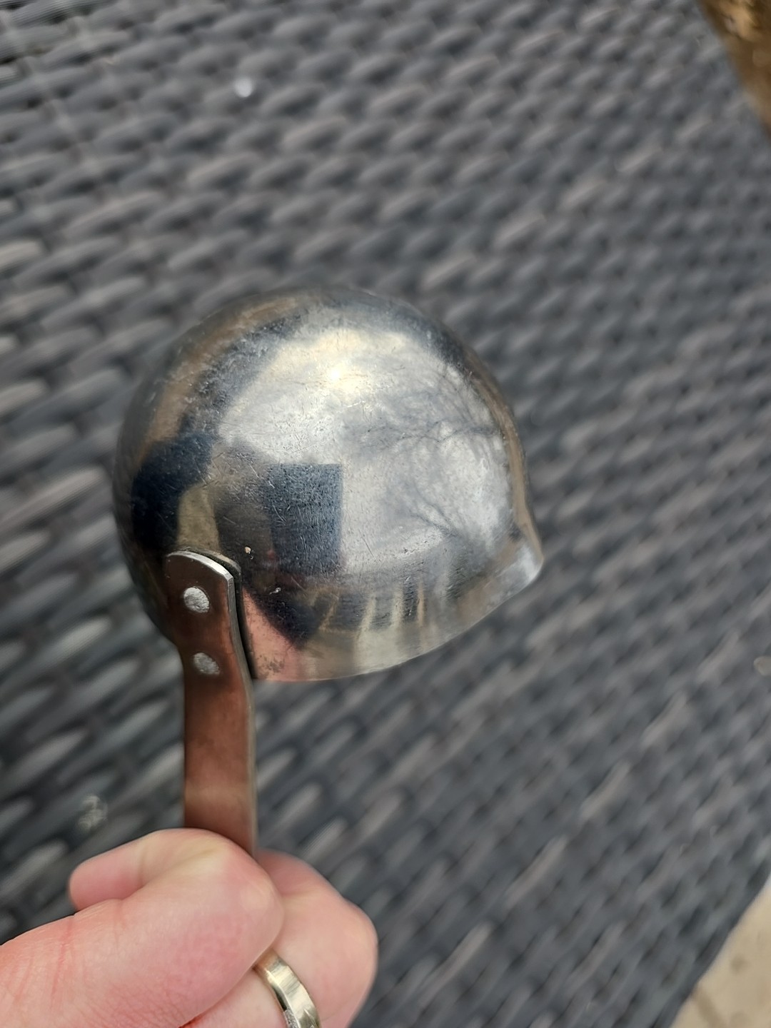 Vernco Ladle MCM Vintage Advertising Carls Oil Hinckley Stainless Steel Japan