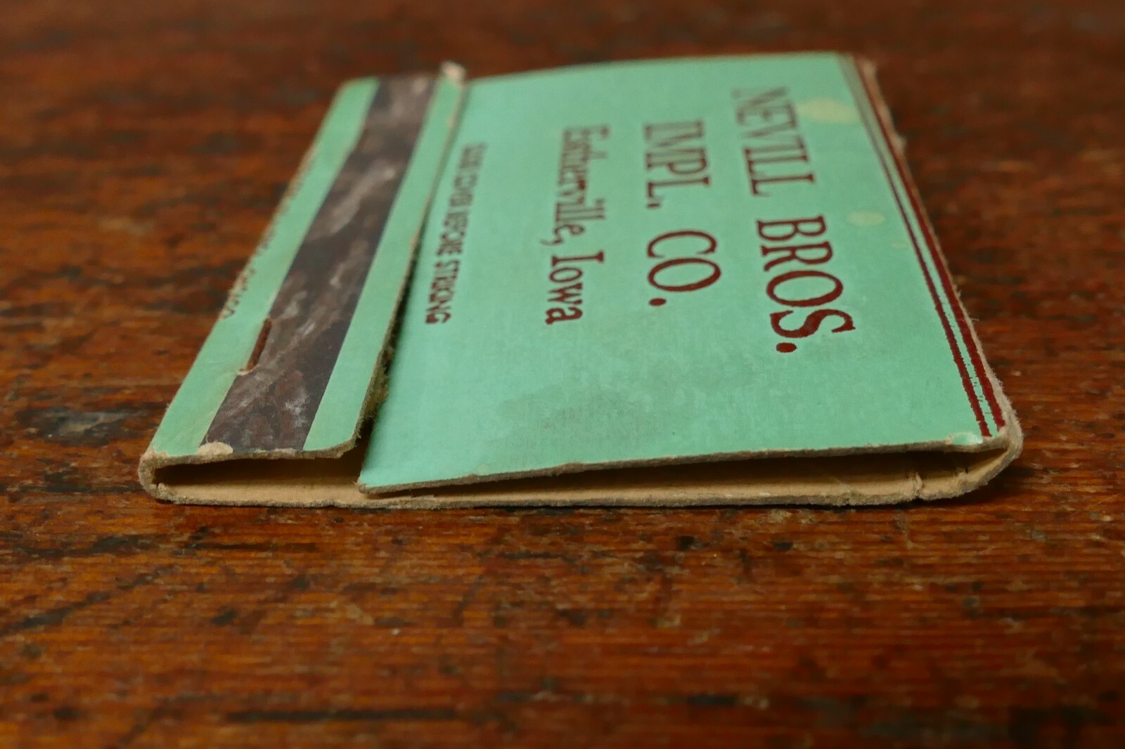 Vintage 1940s Nevill Bros. Implement Co Estherville, Iowa Advertising Matchbook