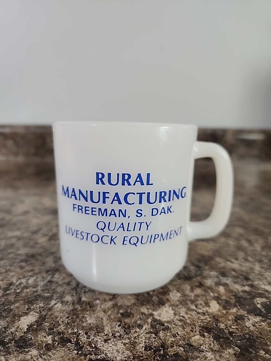 Vtg Rural Manufacturing Coffee Cup Mug Freeman South Dakota Livestock Equipment