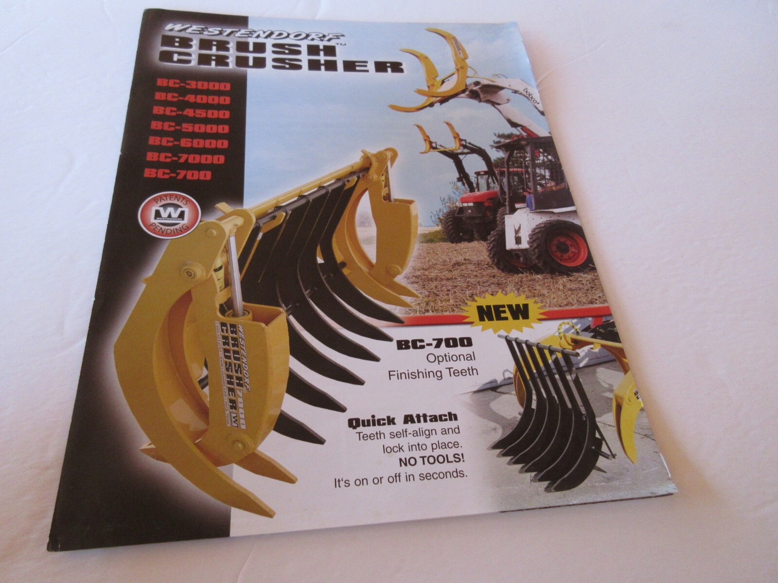 Westendorf Brush Crusher 4 Page Brochure Lots of Different Models