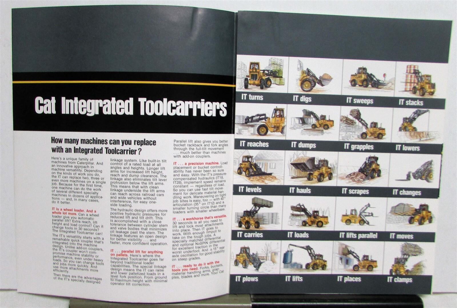 1990s Caterpillar IT28 18 12 Toolcarriers Attachments Sales Tri-Folder