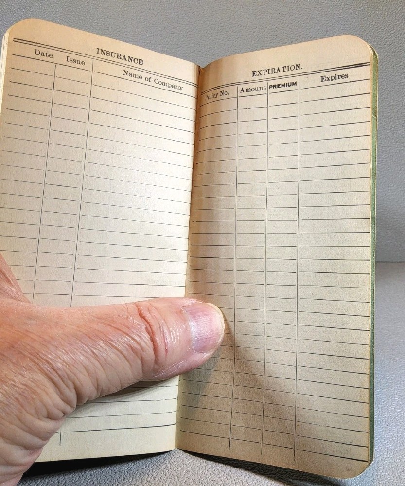 1912 Advertising Pocket Notebook ~ Davis & Co. Equp. ~ Sioux City, Iowa~ #-7274