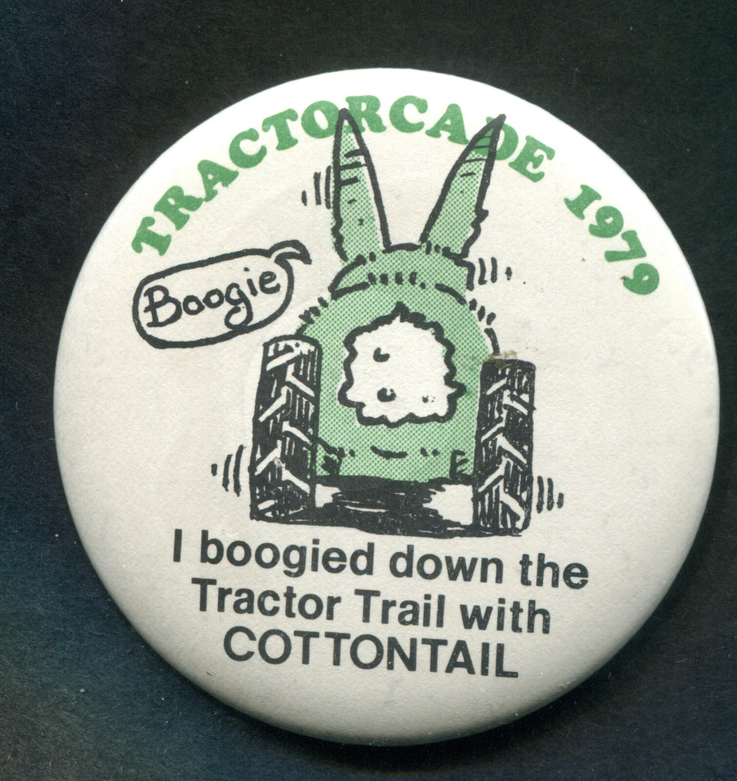 1979 Tractorcade & Agriculture on Strike, 2 Pinback Buttons, Anti-Carter