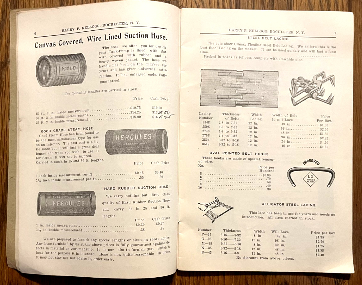1922 Harry Kellogg Thresherman Mill & Contractors Supply catalog Rochester NY