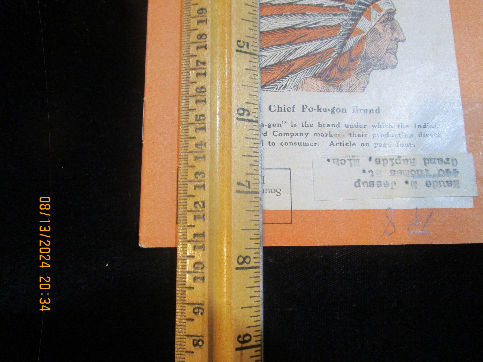 FRUIT FARMING Advertising Pamphlet 1923 CHIEF PO-KA-GON Brand Old tractors Vtg