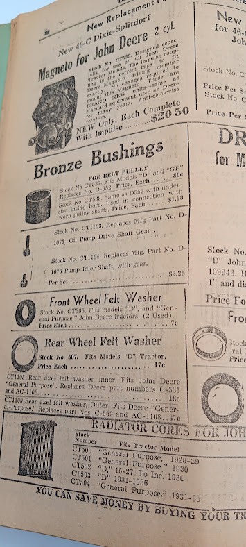 1940&rsquo;s Tractor Parts Catalog. The The Central Iowa Tractor Wrecking Co. Full