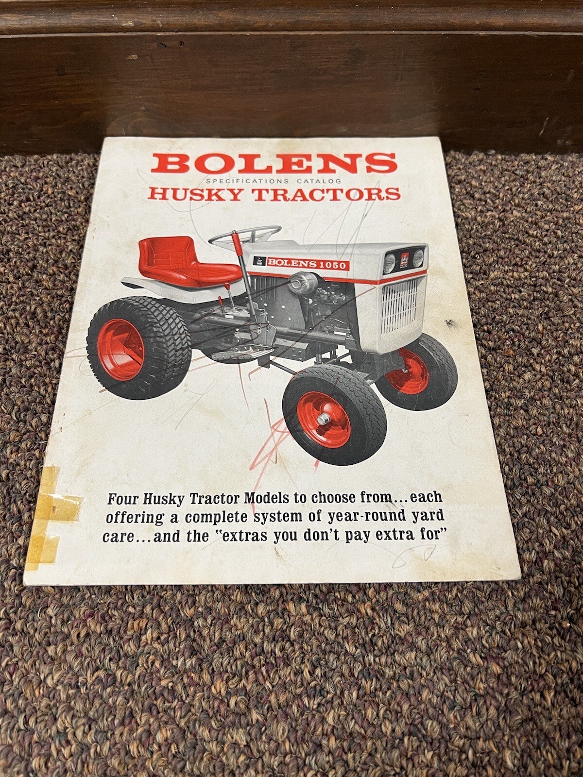 Genuine Bolens Husky 1050 Tractor Most Sales Dealership Brochure