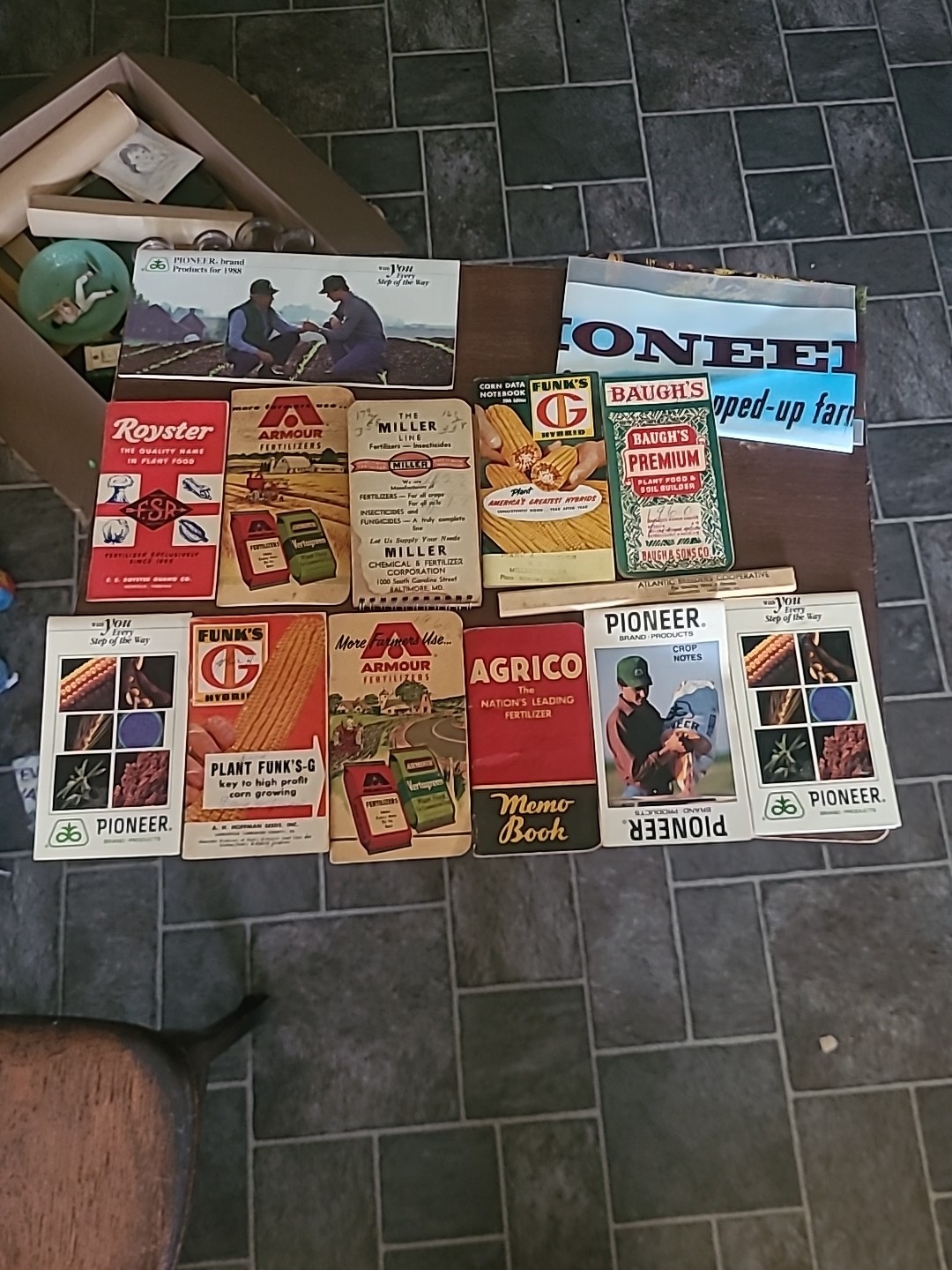 Vintage Agriculture Fertilizer Live-Stock Feeds Pocket Books 1930s-1940s Poster