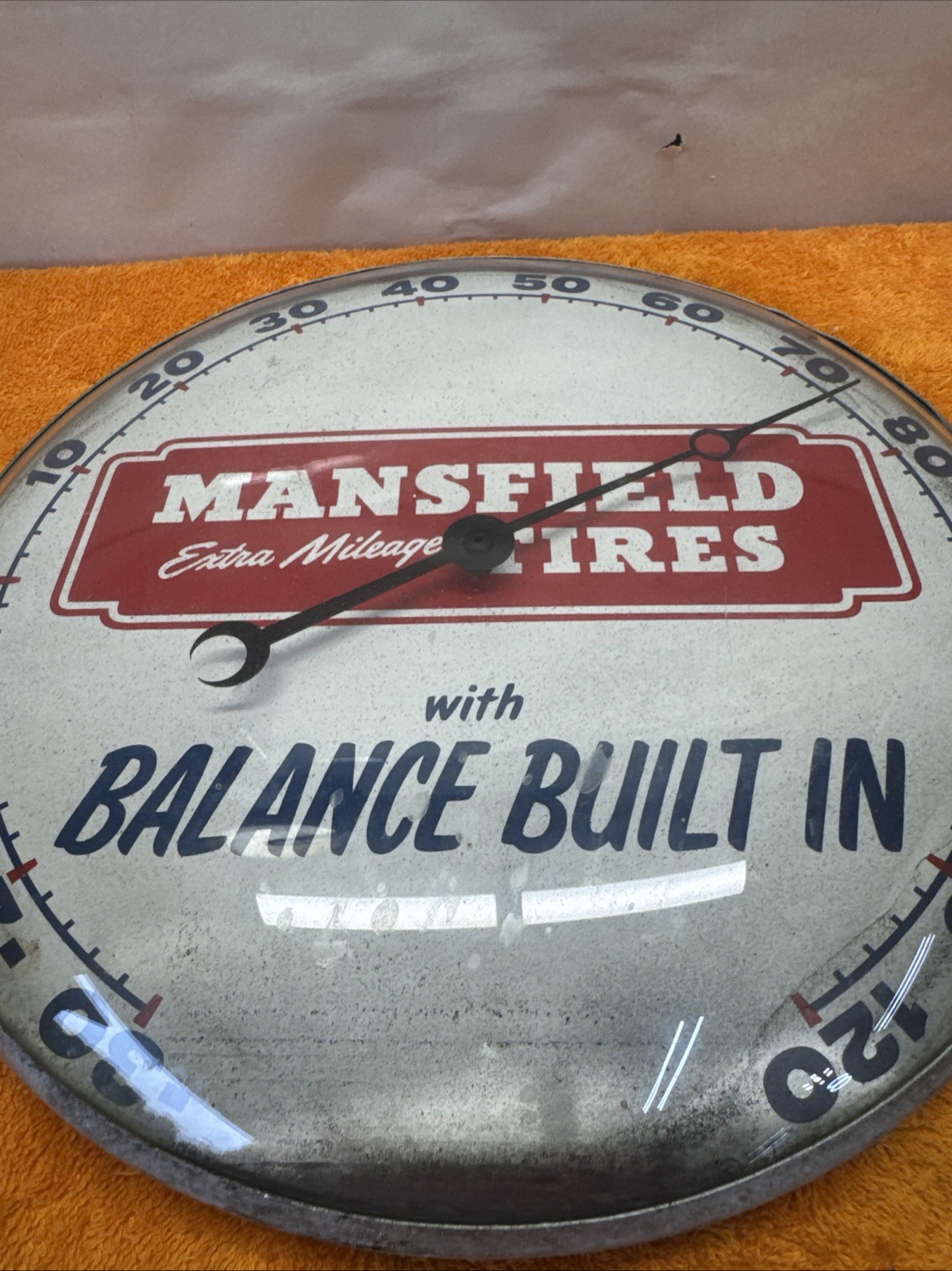 J- Vintage Mansfield Extra Mileage Tires With Balance Built In Round Thermostat