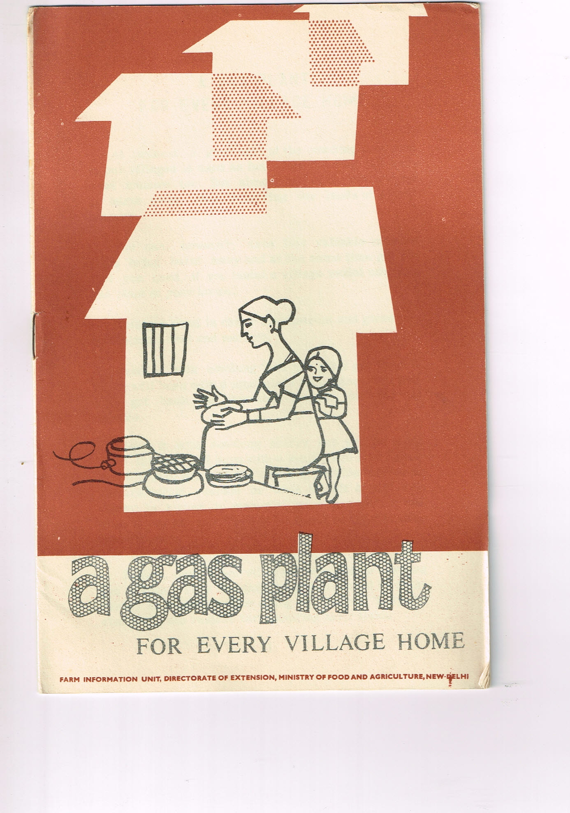 Vintage 1960s Farm Brochure India New Delhi A Gas Plat for Every Village Home