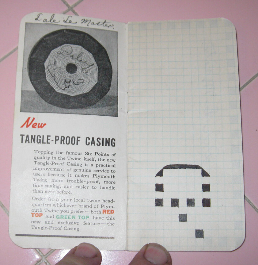 1939 Plymouth Binder Twine Note Book Massachusetts Tangle Proof Rope Sales