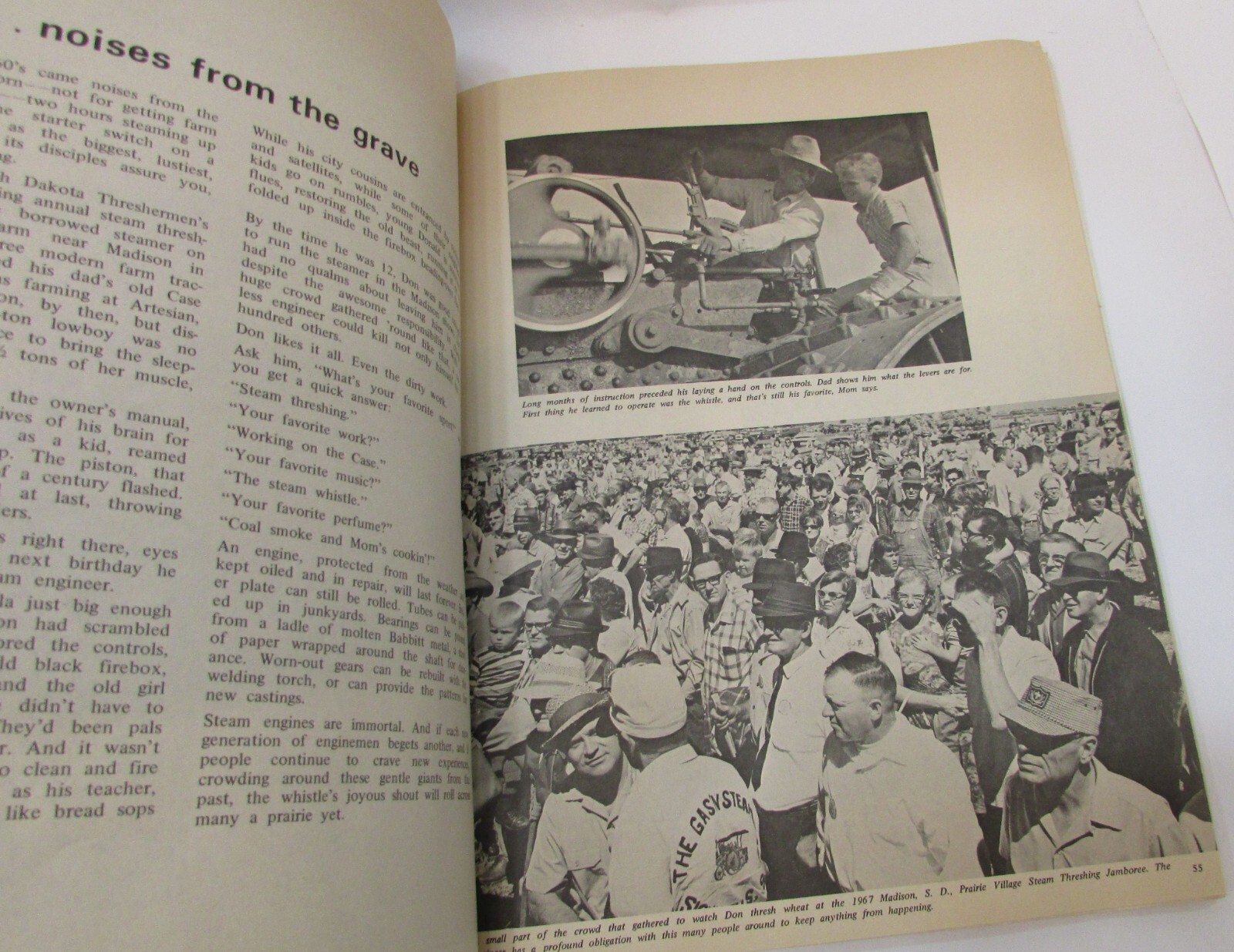 Old 1968 Days of Steam Glory Dana Close Jennings Agriculture Photo pb bk FREE SH