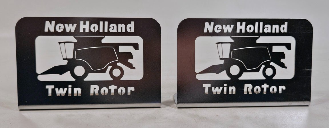New Holland Equipment Desk Signs Metal Twin Rotor Harvester Grand Island Plant