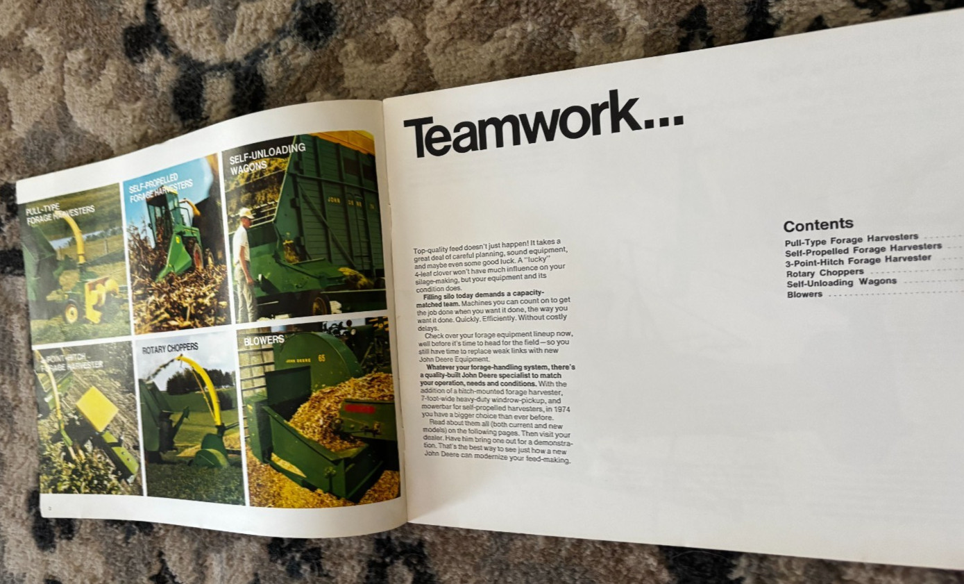 John Deere Forage Equipment For 1974 Brochure DCPA26