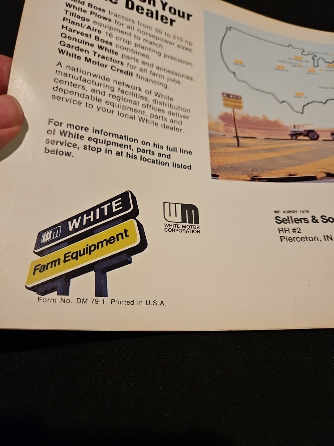 1979 White Farm Equipment Catalog Tractor