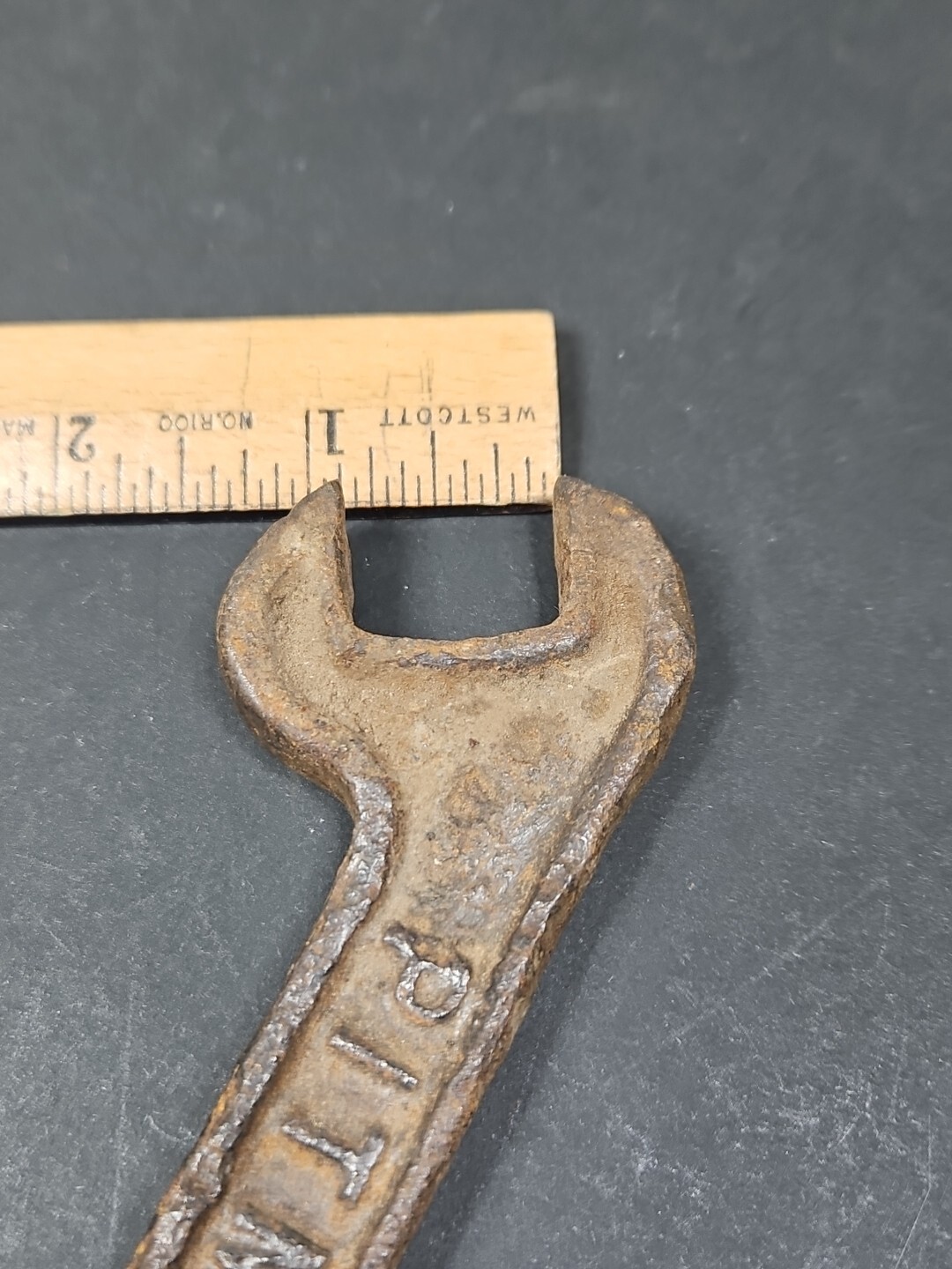Vintage Pitman 7/8&Prime; Open End Wrench Farm Implement Plow Antique Tool 5-1/2&Prime;