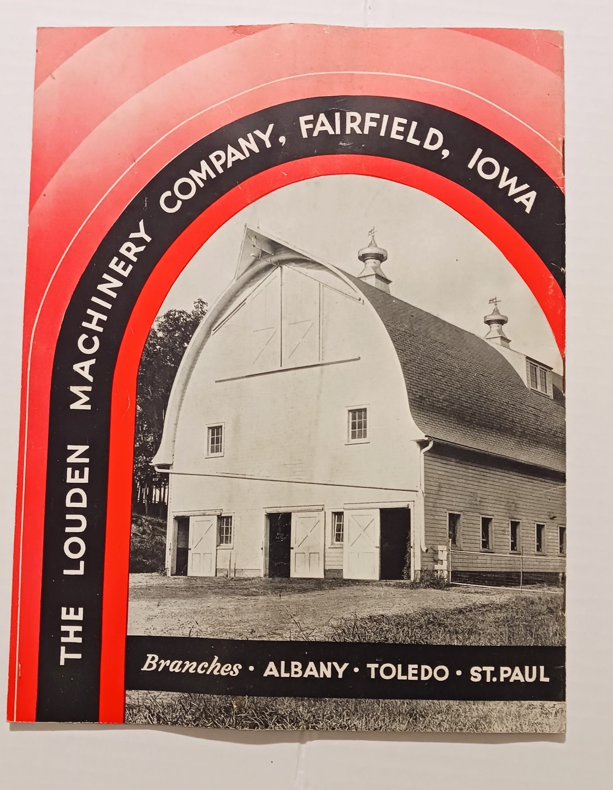 Vintage Advertising Farm Louden Barn Book Fairfield Iowa MCM