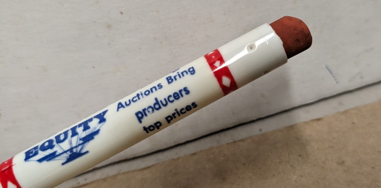 Equity Cooperative Livestock Sales Baraboo Wisconsin WI Bullet Pencil Case Only