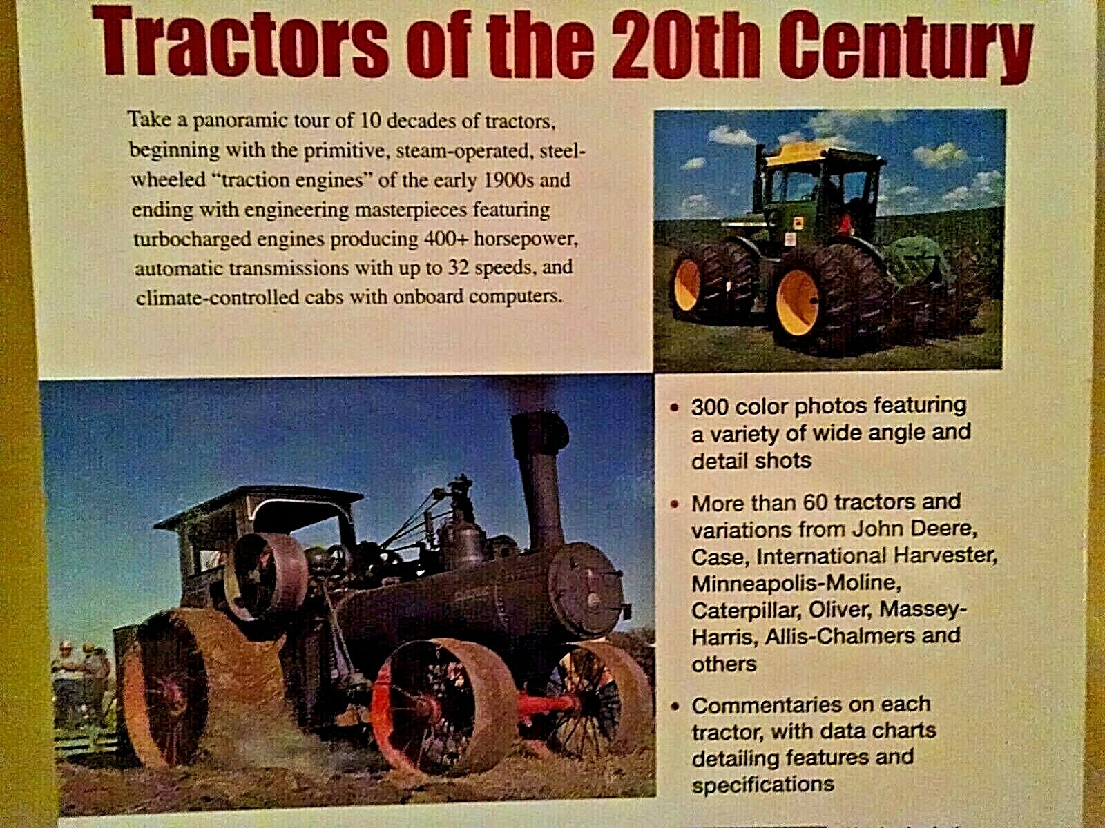 BIG TRACTORS 100 YEARS HIGH POWERED FARM MACHINERY PRIPPS MORLAND NEW 2005 KP.