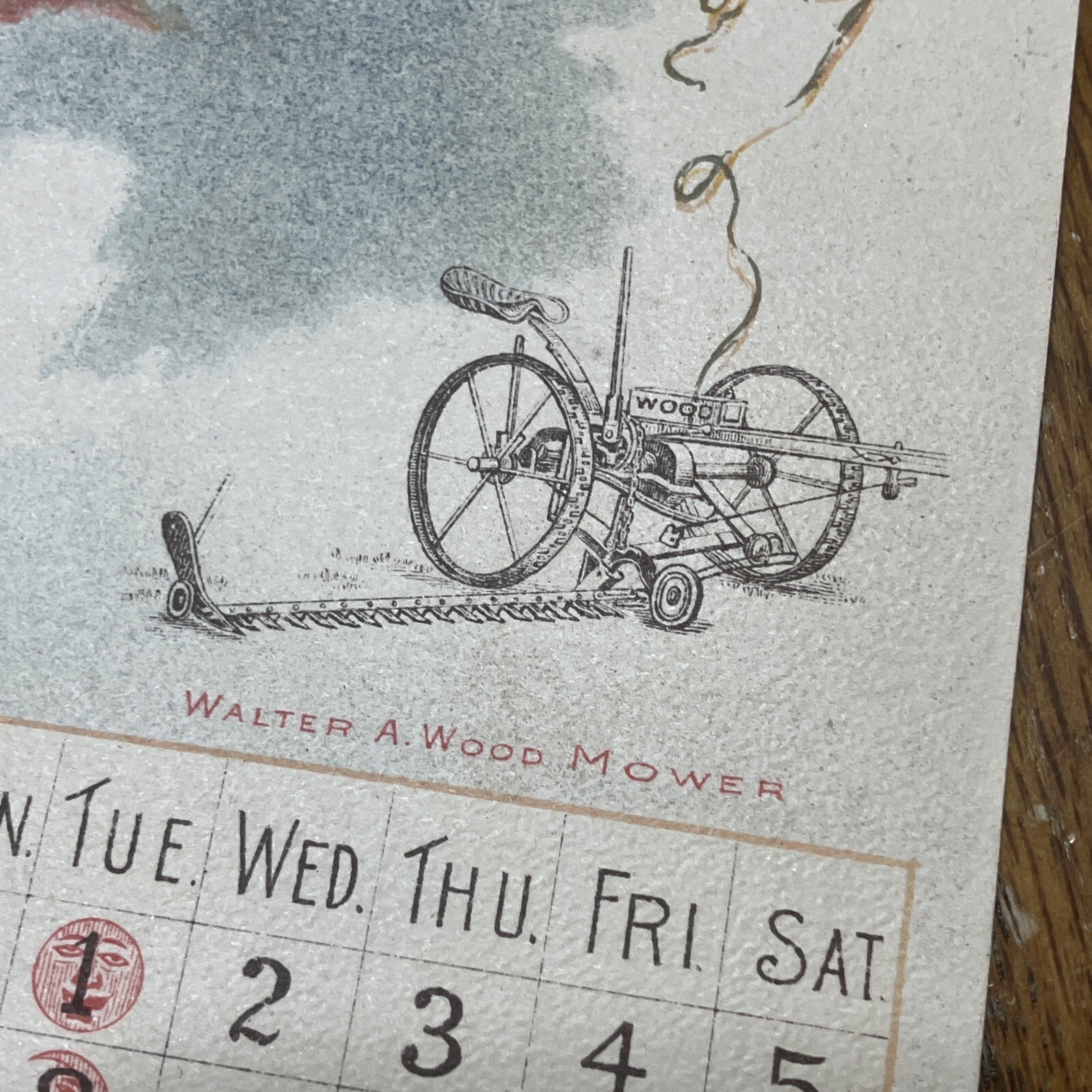 Antique 1891 Advertising Calendar Walter A. Wood Agriculture Farm Many Pages