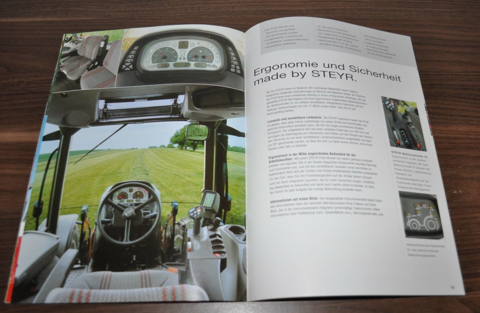 Steyr Profi 4110 4120 4130 6115 6125 6140 Tractor Brochure Prospekt