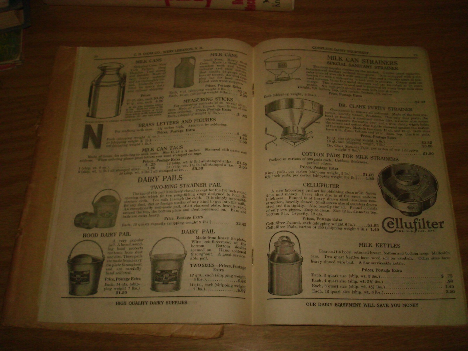 1930 C.H. Dana catalog 59 Livestock Markers/dairymen&rsquo;s supplies/cows/rare