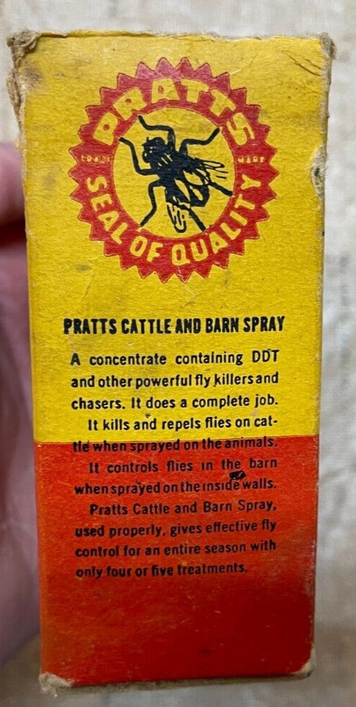 Pratts Anniversary Special Bonus Package Roost Paint & Cattle Spray Bottles 1947