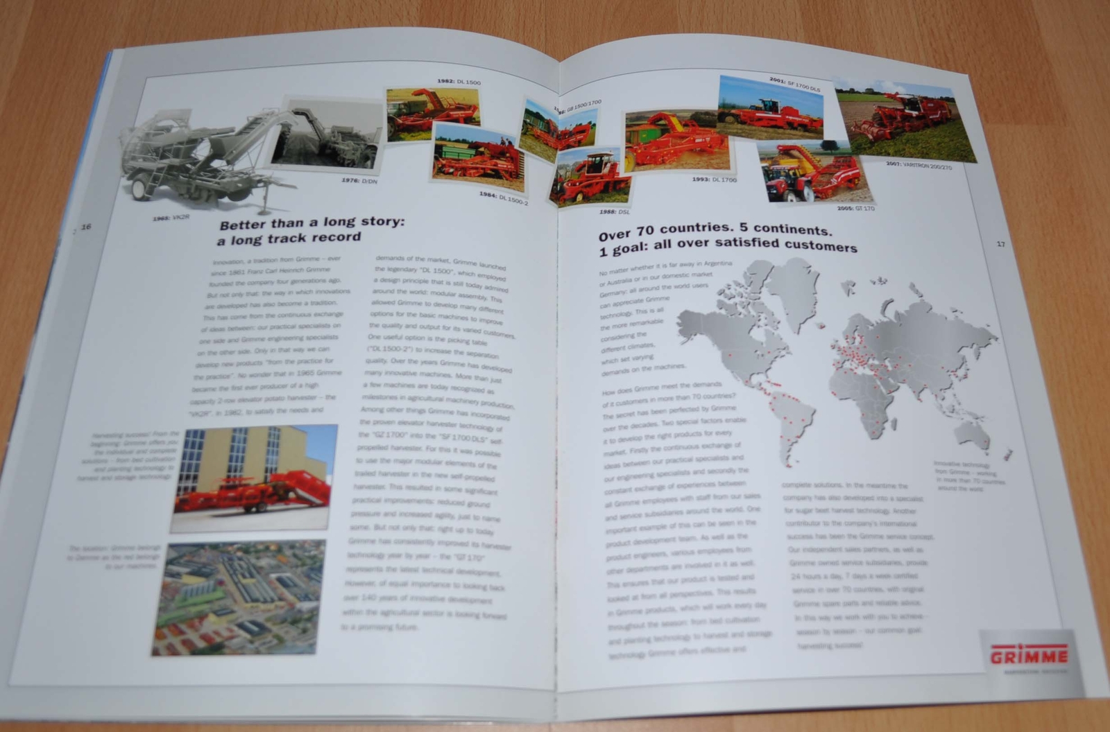 Grimme GT 170 Potato Harvesting Agricultural Brochure Prospekt
