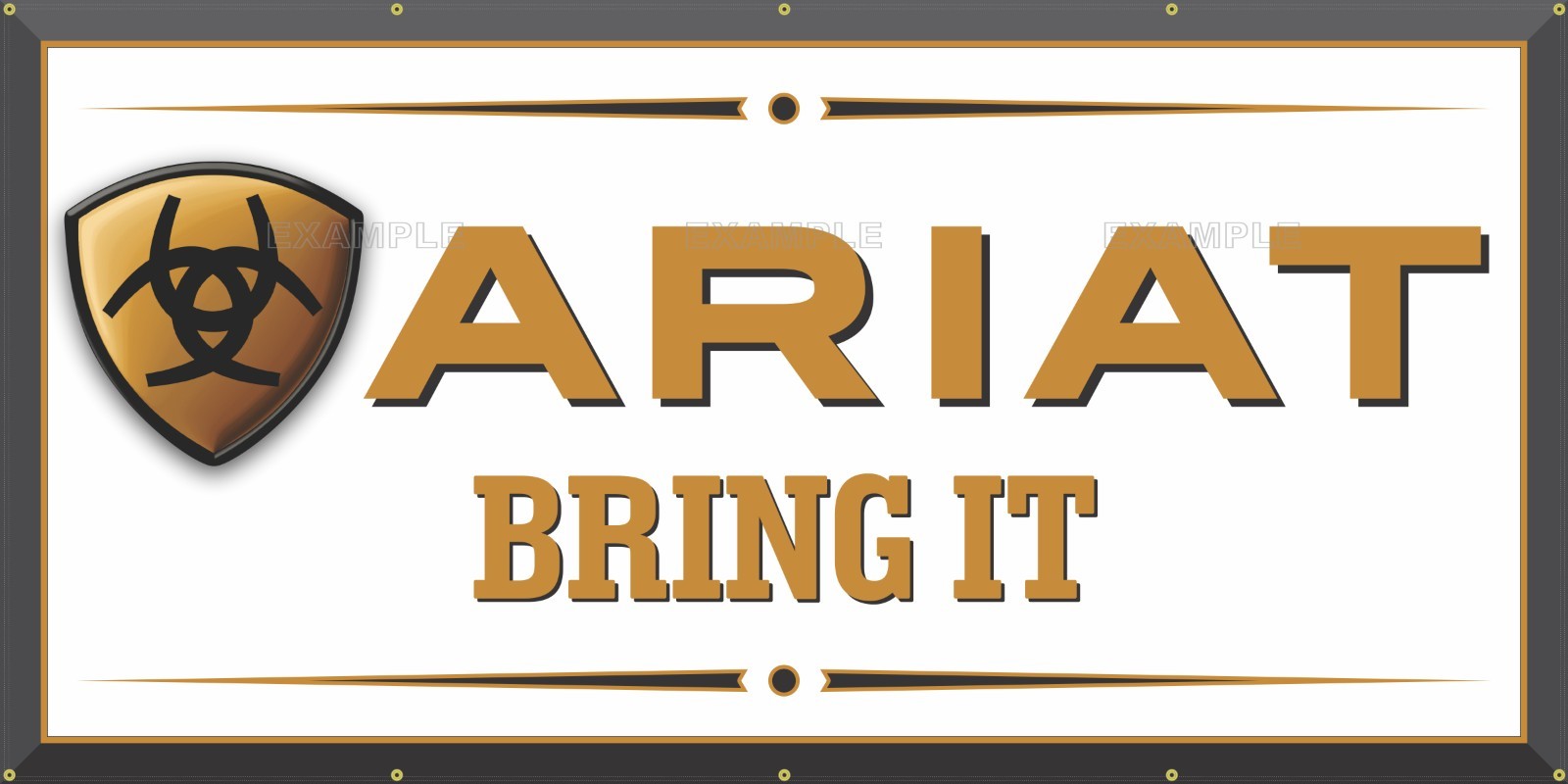ARIAT WESTERN WEAR RODEO EVENT HEAVY-DUTY VINYL BANNER SIZE AND COLOR CHOICE